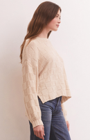 Z Supply Neutral Checkered Sweater (XL)