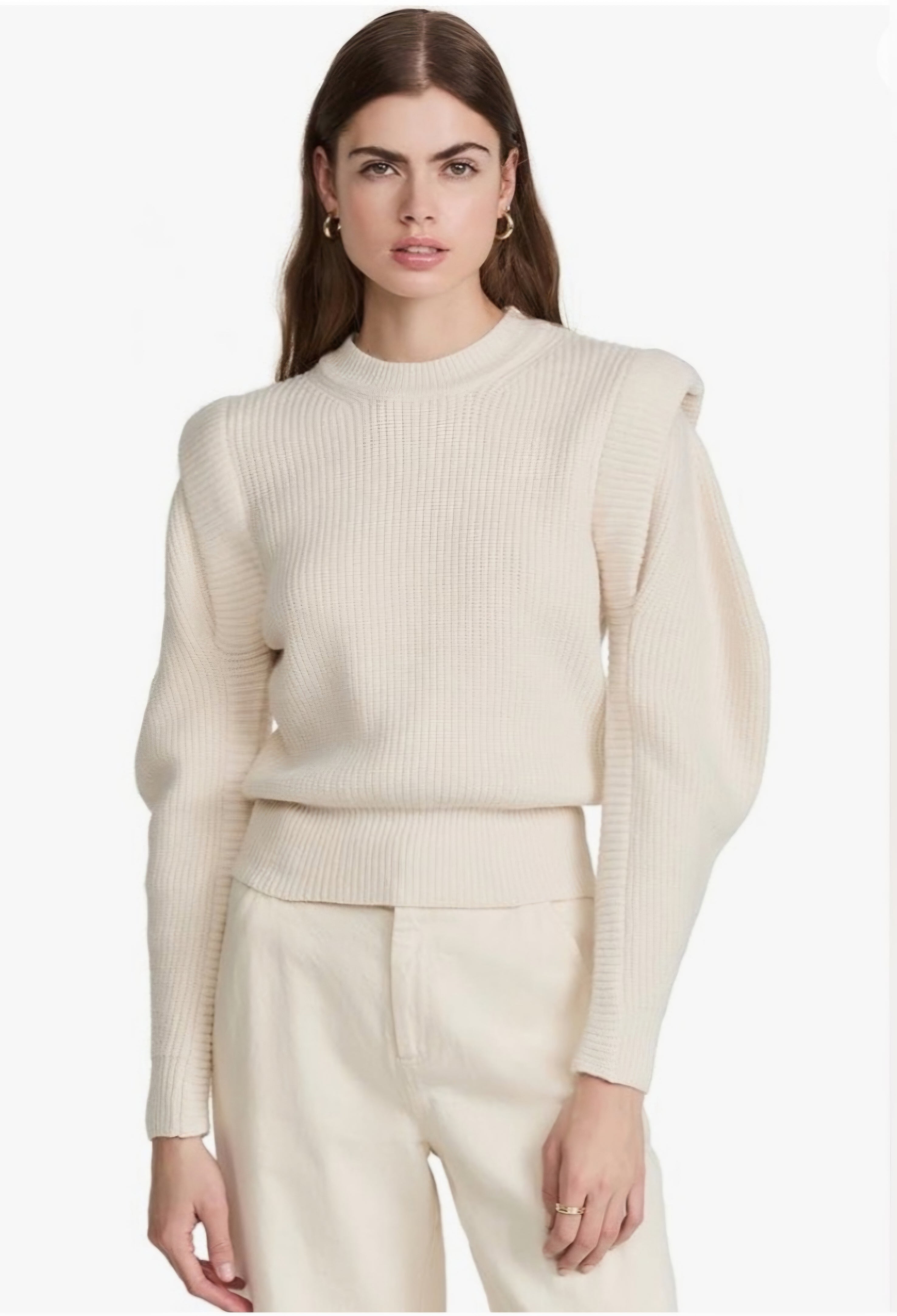 Cream Puff Sleeve Sweater (M)