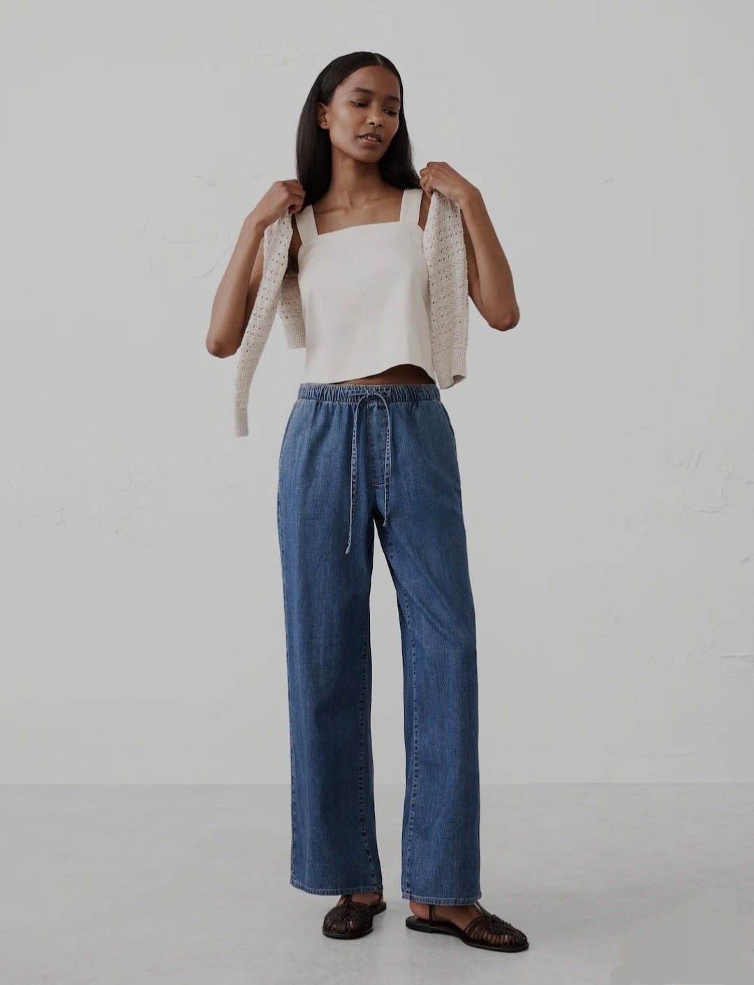 Banana Republic Wide Leg Easy Pants (M)