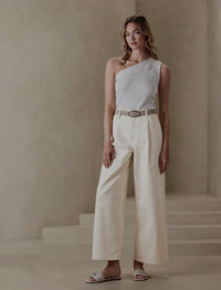 Ecru Wide Leg Jeans (27/4)