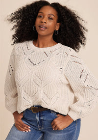 Chunky Chenille Knit Sweater (3X)