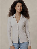 Banana Republic Oat Button Up Top (L)