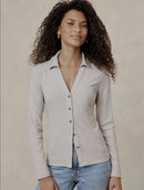 Banana Republic Oat Ribbed Top (L)