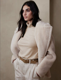 Banana Republic Oat Turtleneck Top (S)