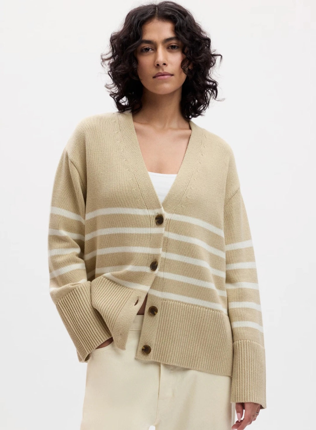 Gap Cotton Striped Cardigan (S)