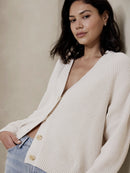 Banana Republic Ribbed Cotton Cardigan (M)