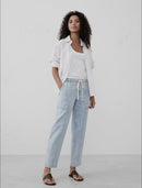 Banana Republic Tapered Tie Waist Jeans (L)