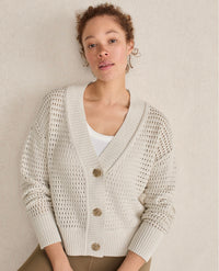 Haven Organic Cotton Open Stitch Cardigan (S)