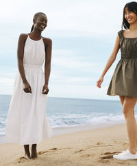 White Cotton Maxi Dress (S)