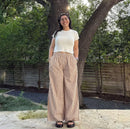 Shiny By Nature Gingham Wide Leg Pants (2X)