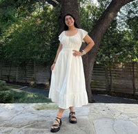 Shiny By Nature Linen Midi Dress (S)