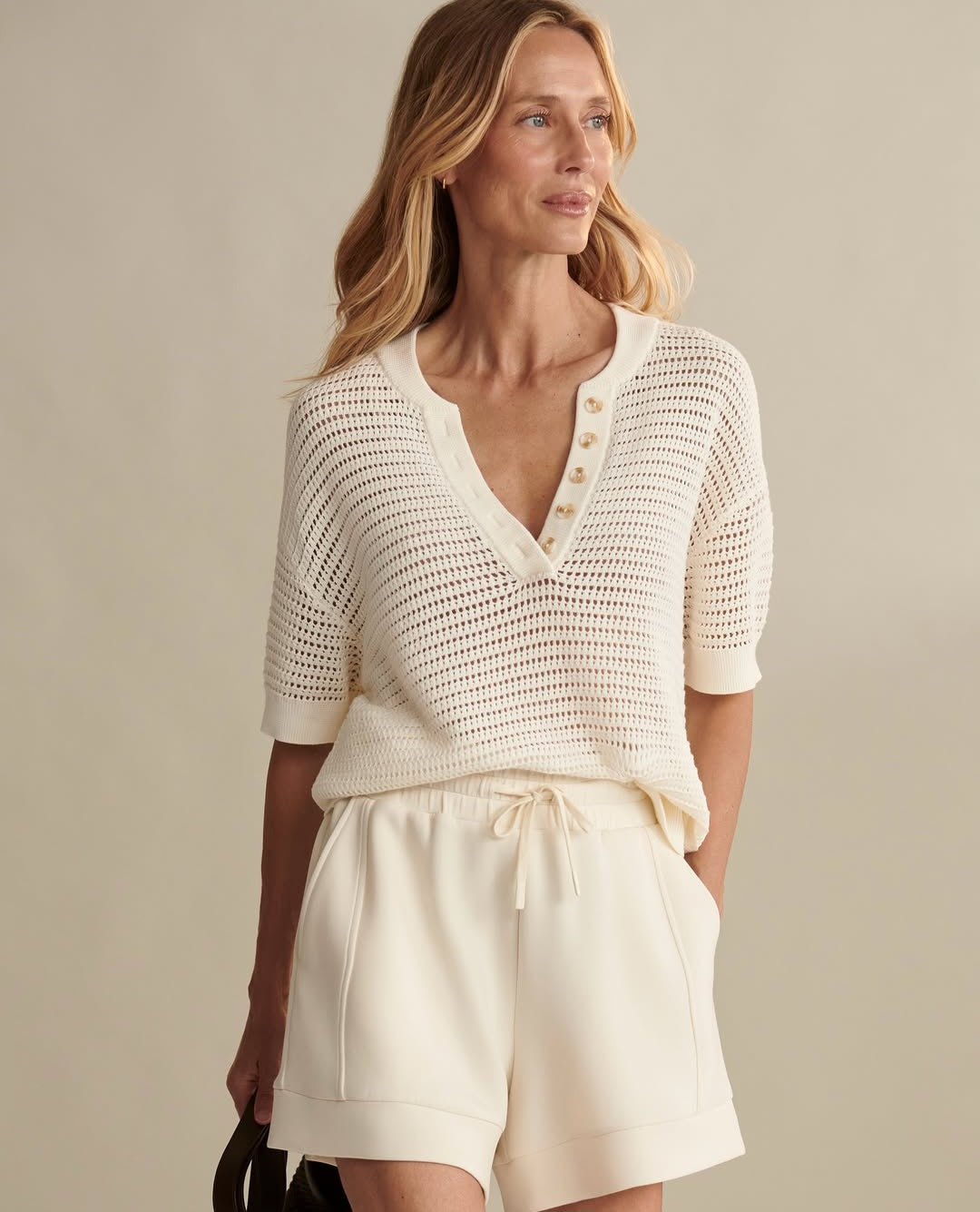 Varley Relaxed Knit Tee (M)