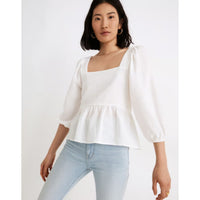 Madewell Gauze Puff Sleeve Top (M/L)