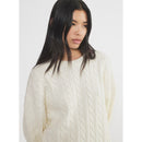 Oversized Cable Knit Sweater (XXS-S)