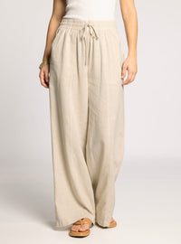 NEW Linen Blend Wide Leg Pant (M)