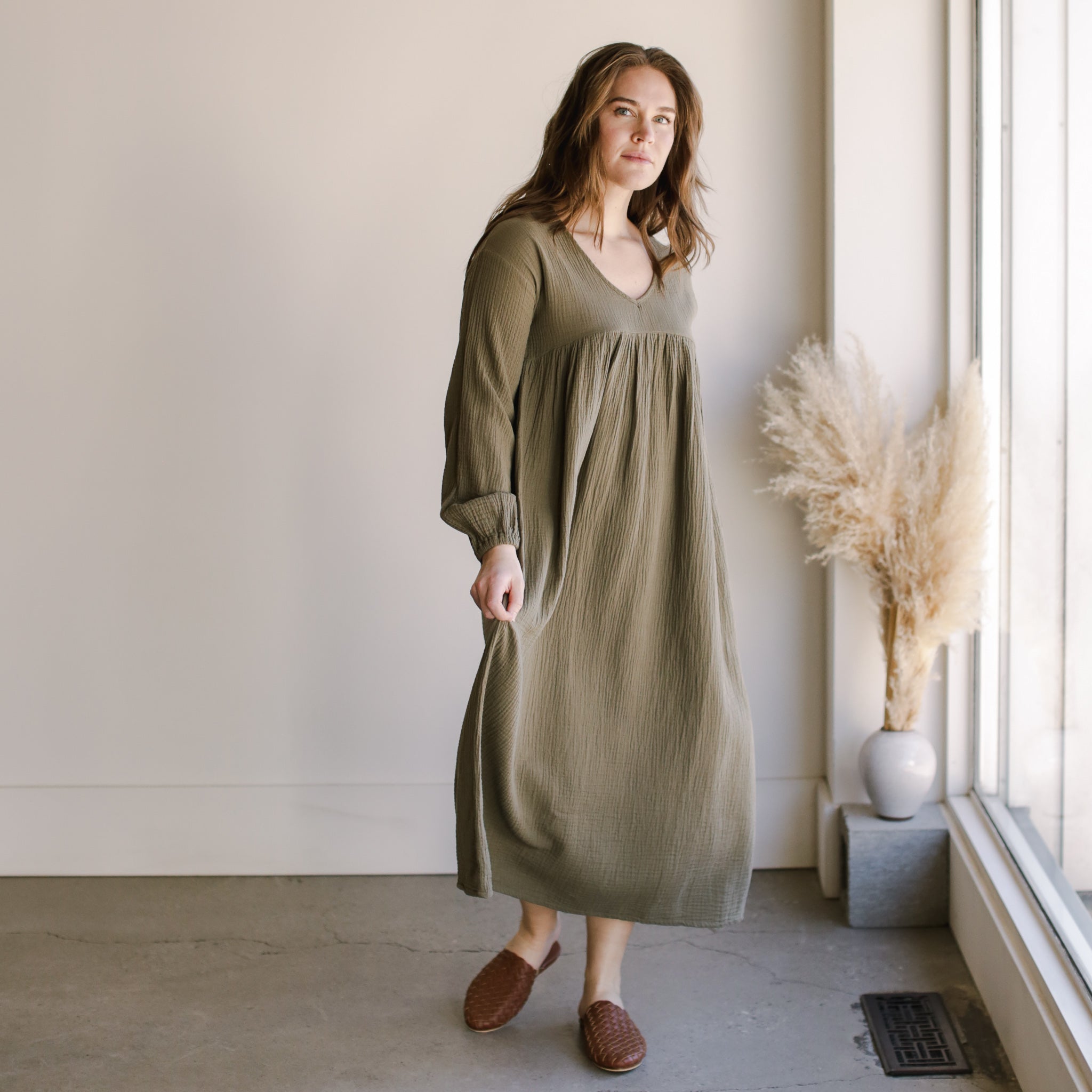 The Simple Folk Sage Maxi Dress (M)