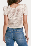 Another Love Floral Crochet Top (M)