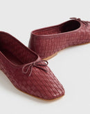 Quince Woven Leather Ballet Flats (6)