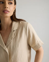 Quince Linen Boxy Shirt (L)