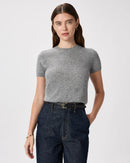 Quince Gray Cashmere Sweater Tee (XS)