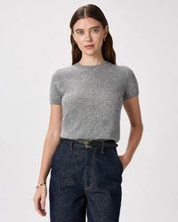 Quince Gray Cashmere Sweater Tee (XS)