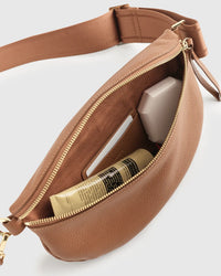 Quince Brown Leather Crossbody Bag