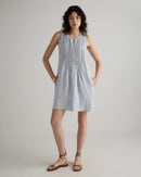 Quince Striped Linen Mini Dress (M)