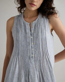 Quince Striped Linen Mini Dress (M)