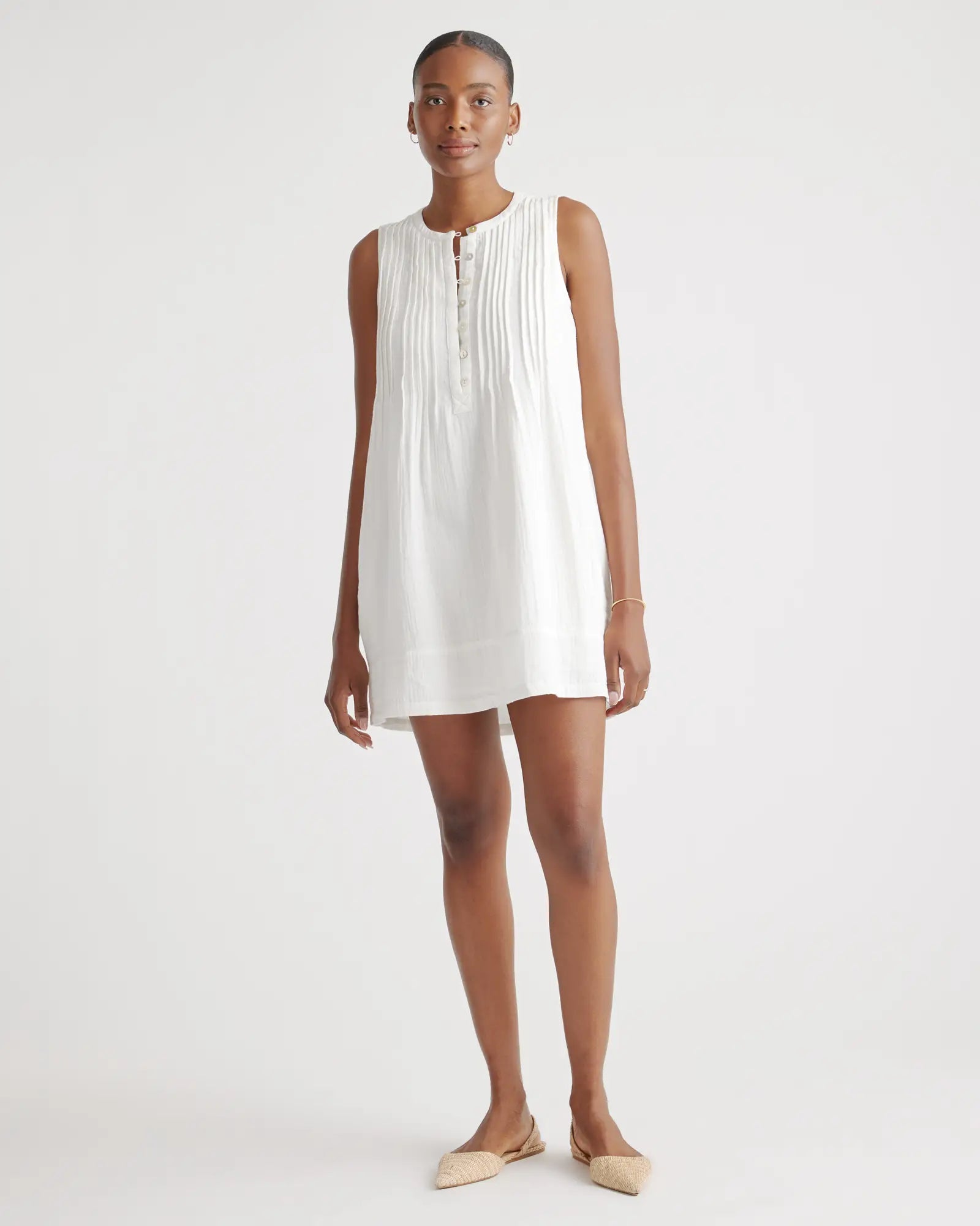Quince Cotton Gauze Dress (M)