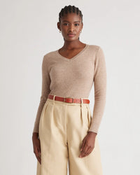 Quince Cashmere V Neck Sweater (XL)