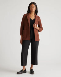 Quince Organic Cotton Sweater Blazer (M)