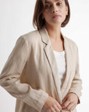 Quince Relaxed Linen Blazer (M)