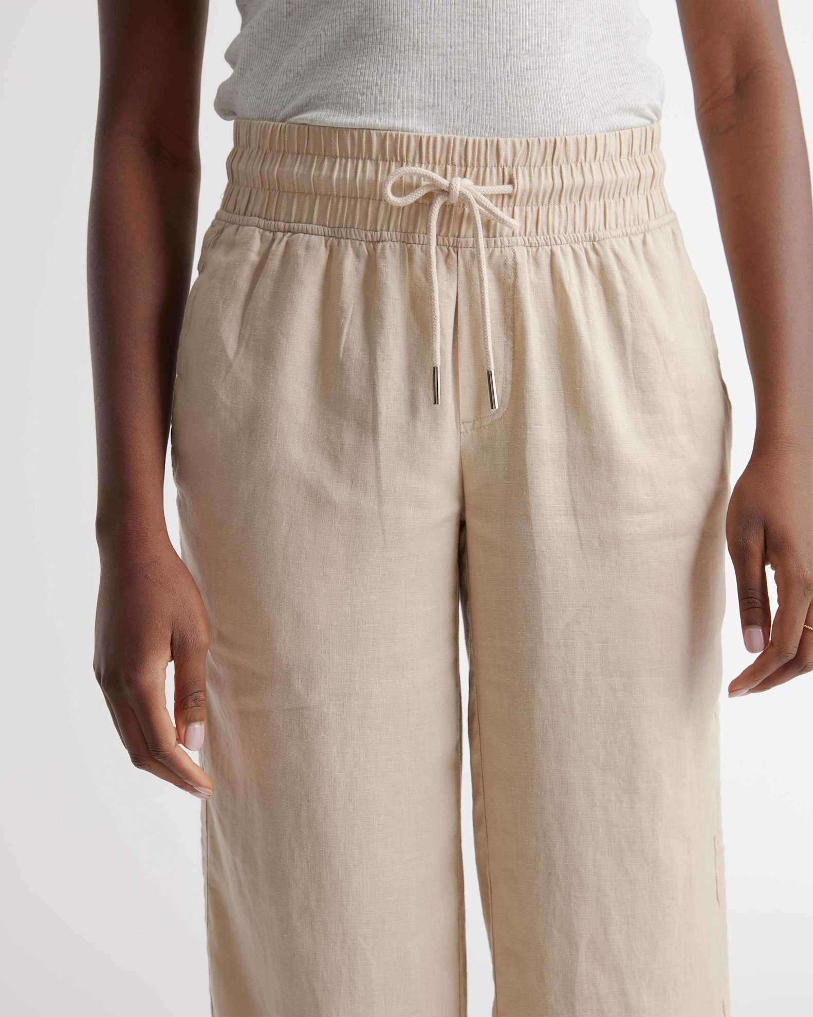 NEW Quince Linen Wide Leg Pants (S)