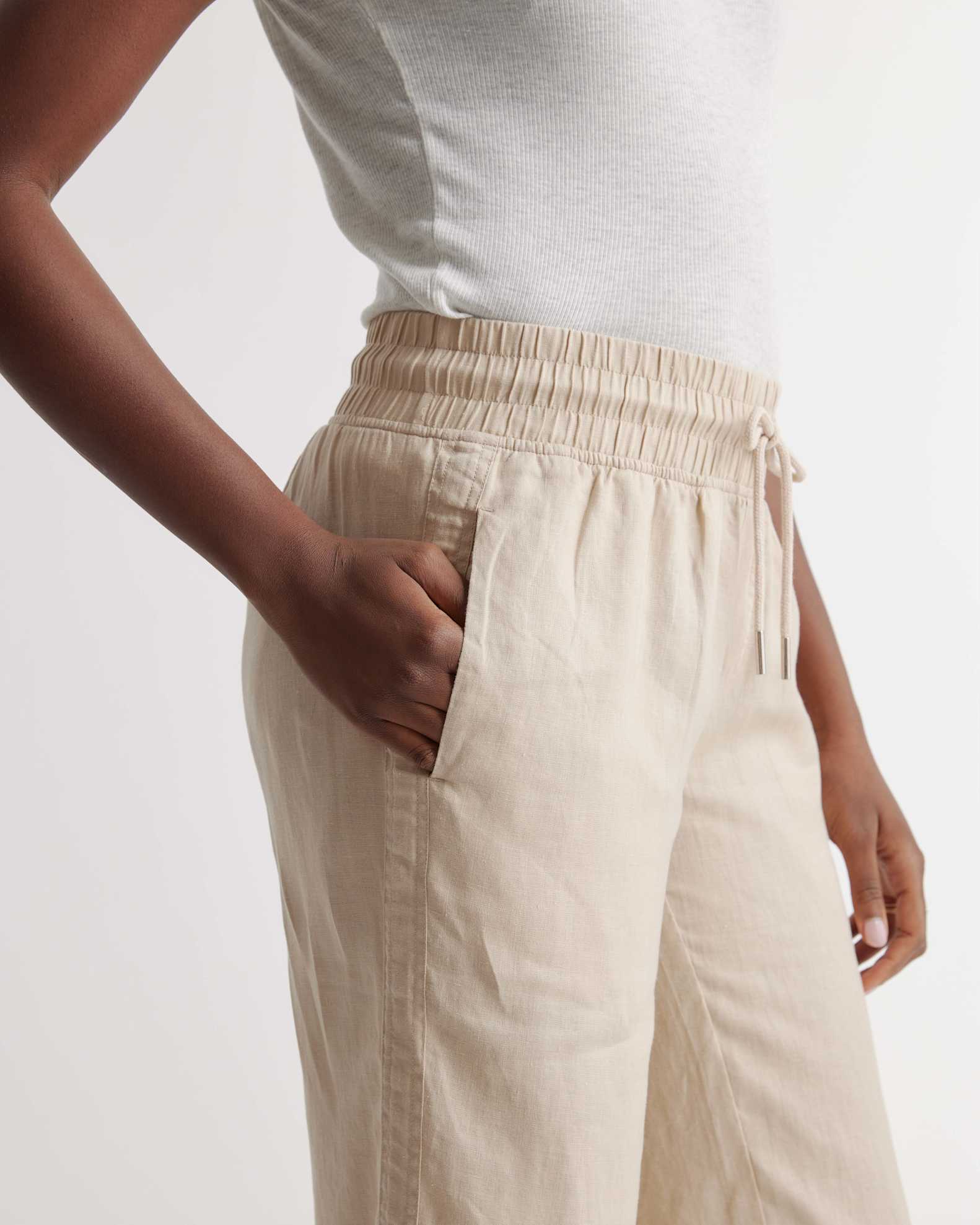 NEW Quince Linen Wide Leg Pants (S)