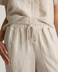 Quince Wide Leg Linen Pants (XS)
