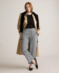 Quince Linen Gingham Pants (S)