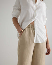 Quince Linen Straight Pants (XS)
