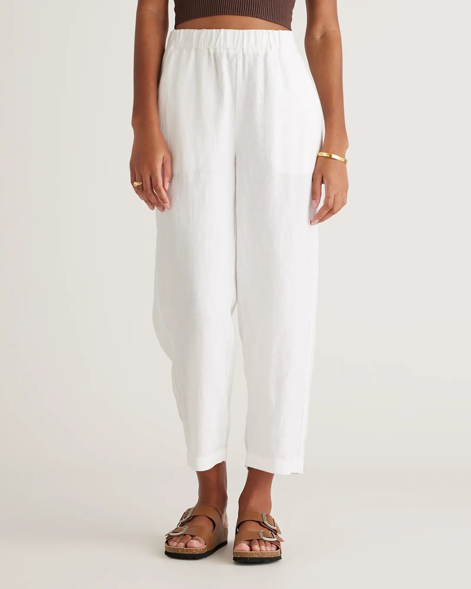 NEW Quince White Linen Pants (S)