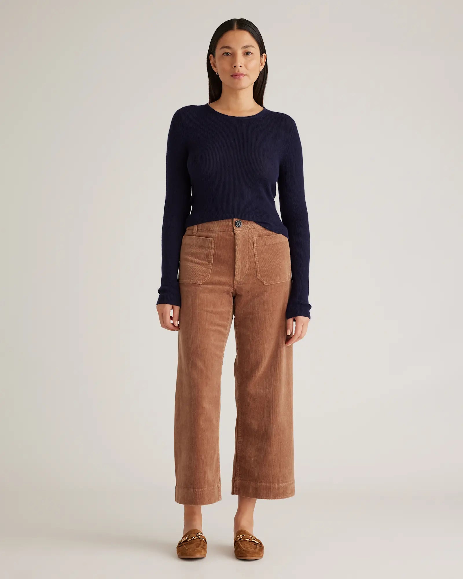 Quince Wide Leg Corduroy Pants (0)