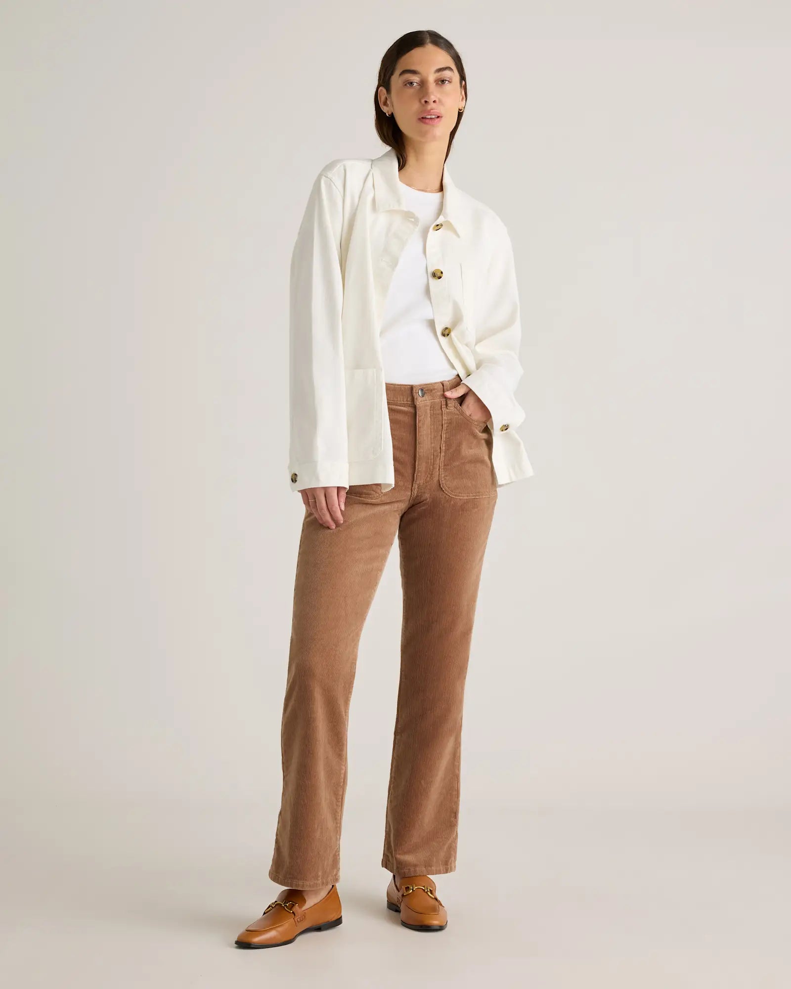 Quince Warm Brown Corduroy Pants (16)
