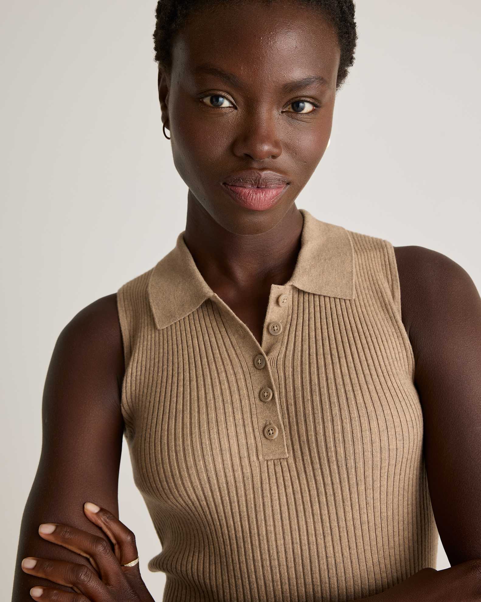Quince Ribbed Sweater Tank (S)