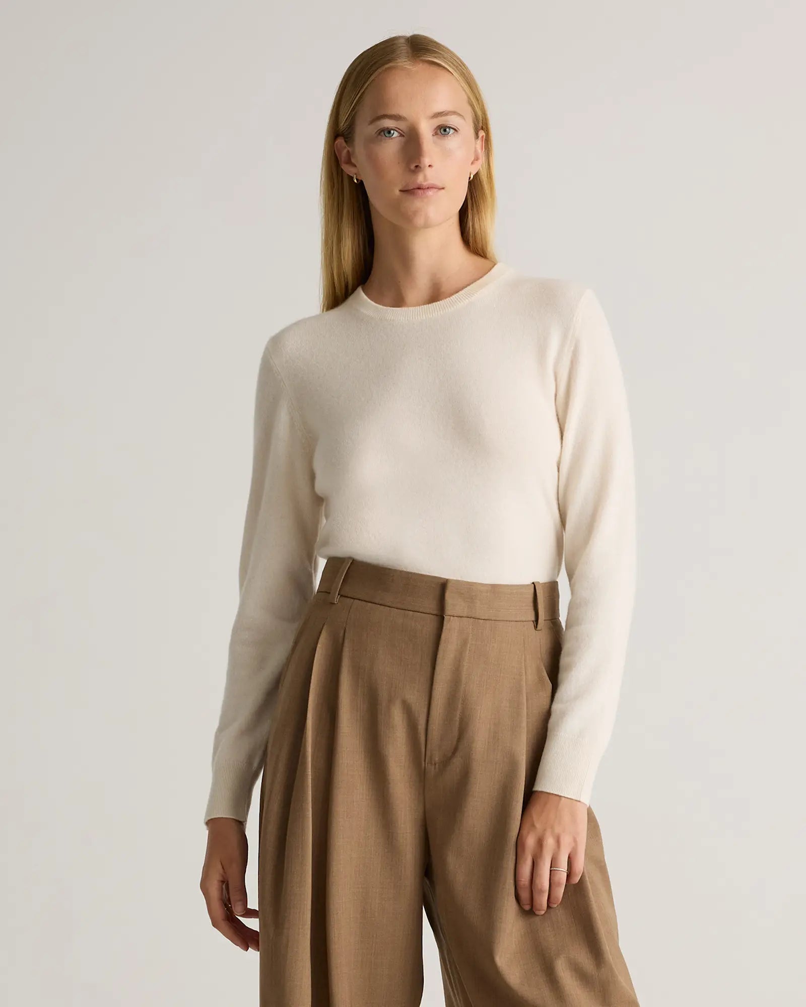 Quince Cashmere Crewneck Sweater (L)