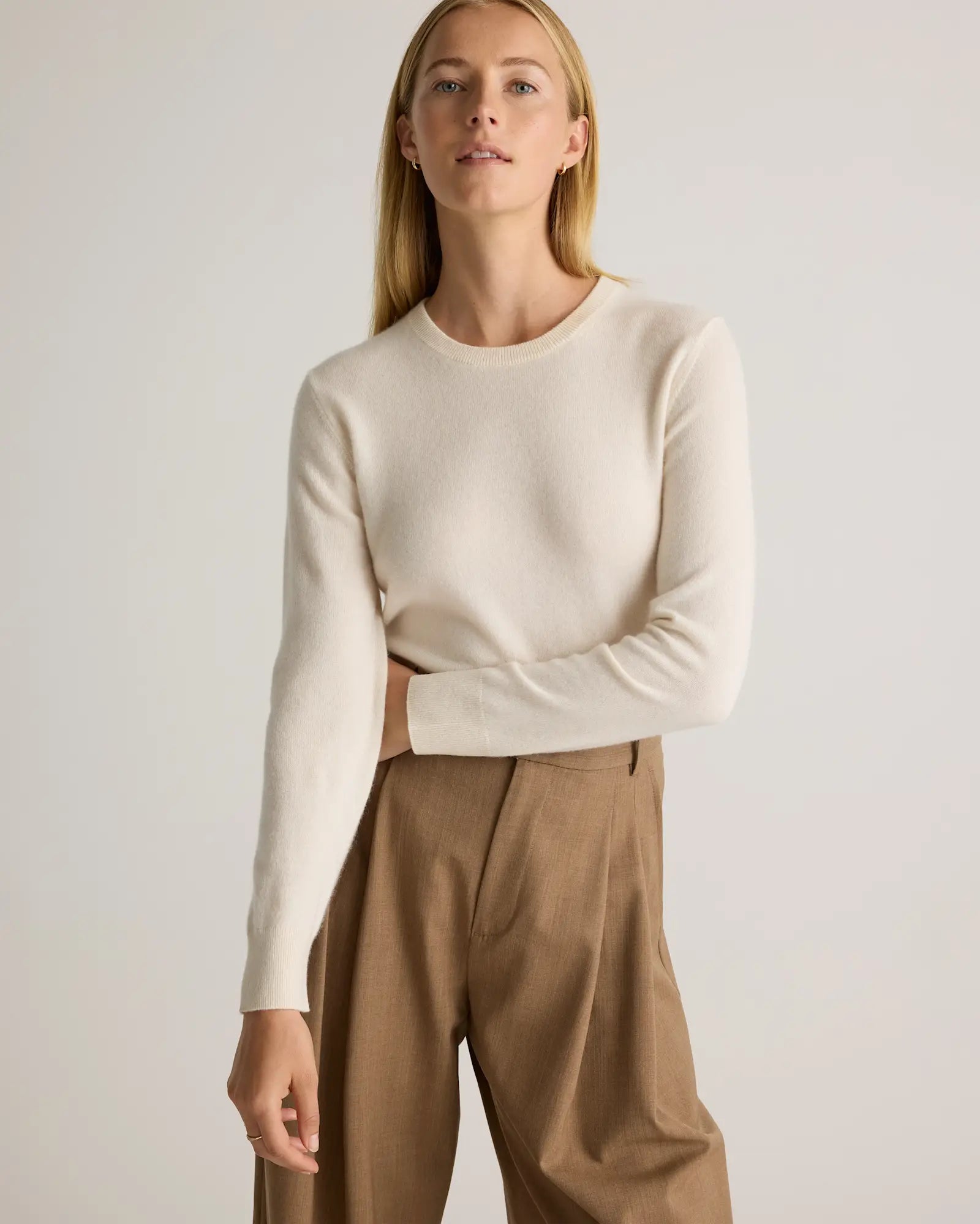 Quince Cashmere Crewneck Sweater (L)