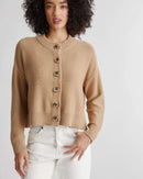 Quince Camel Cotton Sweater (L)