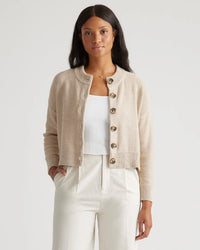 Quince Organic Cotton Cardigan (L)
