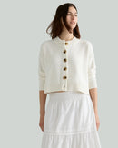 Quince Organic Cotton Boxy Cardigan (M)