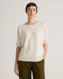 Quince Cotton Cashmere Dolman Sweater (M)