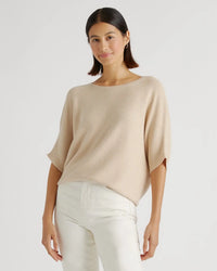Quince Cotton Cashmere Dolman Sweater (M)