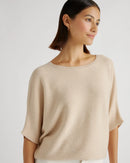 Quince Cotton Cashmere Dolman Sweater (M)