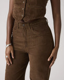 Levi's Brown Ribcage Wide Leg Jeans (29)
